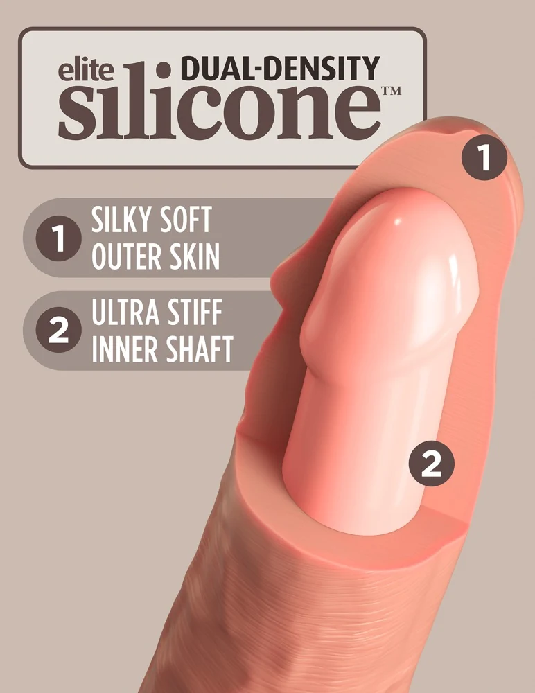 King Cock Elite 6“ Dual Density Silicone 17,8 cm dildo
