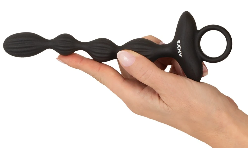 ANOS Flexible Anal Beads with Jumping Vibrations 21,1 cm toy