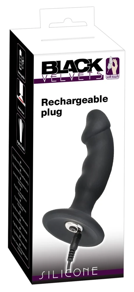 Black Velvets Rechargeable Plug 14 cm anal toy