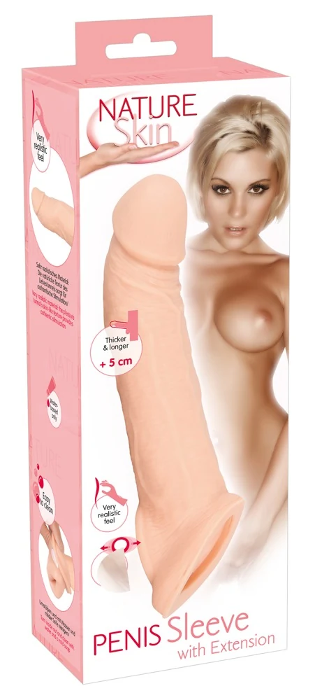 Nature Skin Penis Sleeve with Extension penishülle