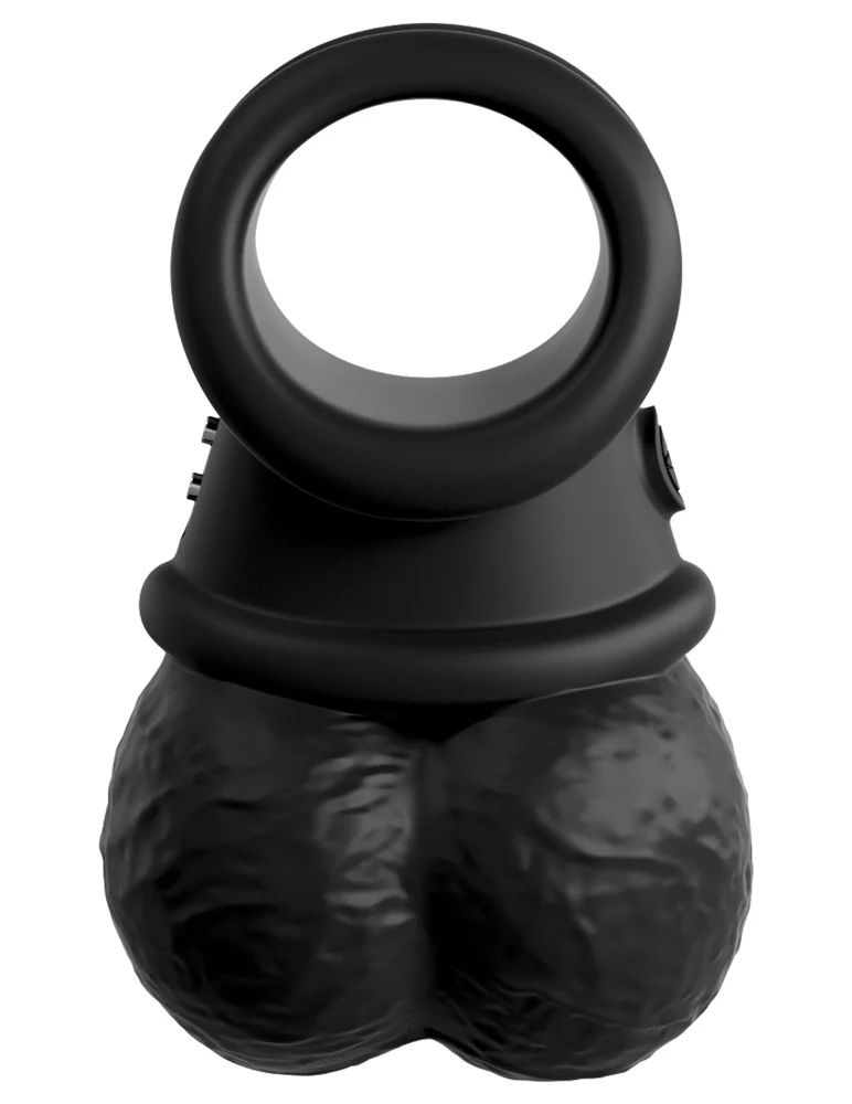 King Cock Elite Crown Jewels Vibrating Swinging Balls penisring