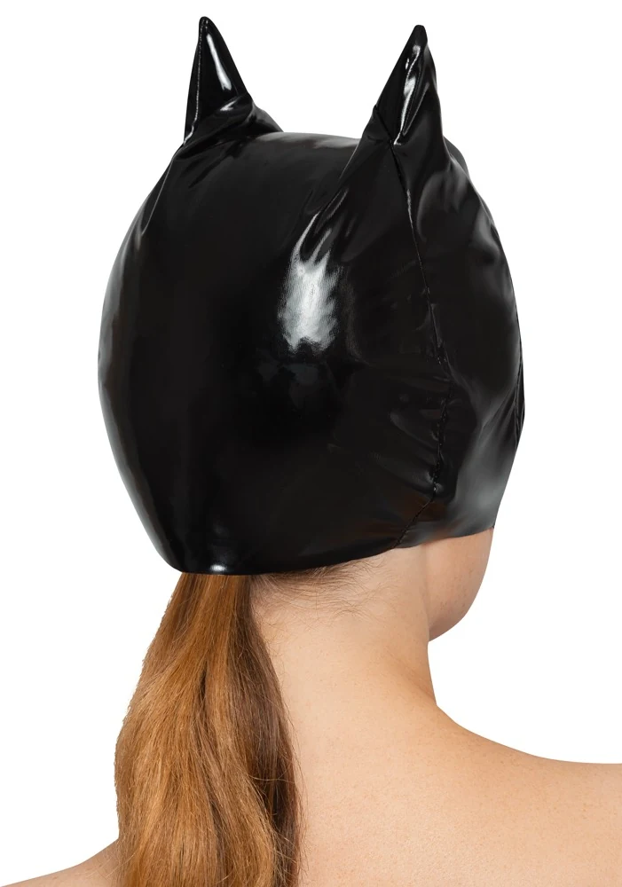 Black Level Kopfmaske aus Lack