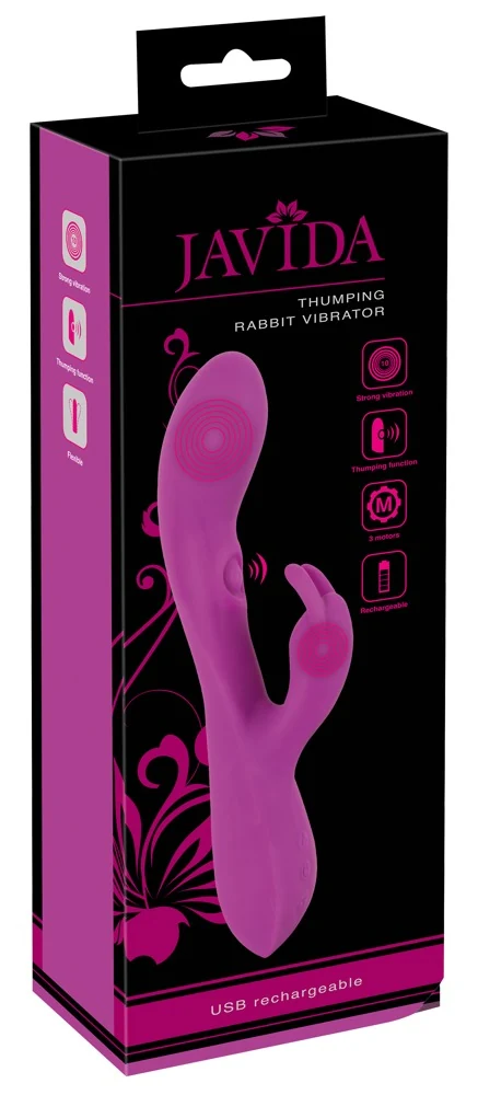 JAVIDA Thumping Rabbit Vibrator 23,3 cm
