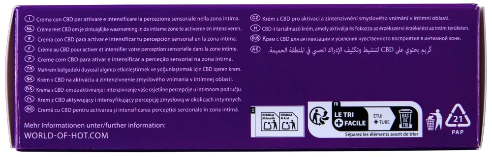 HOT V-Activ Vulva Cream stimulierende gele sprays