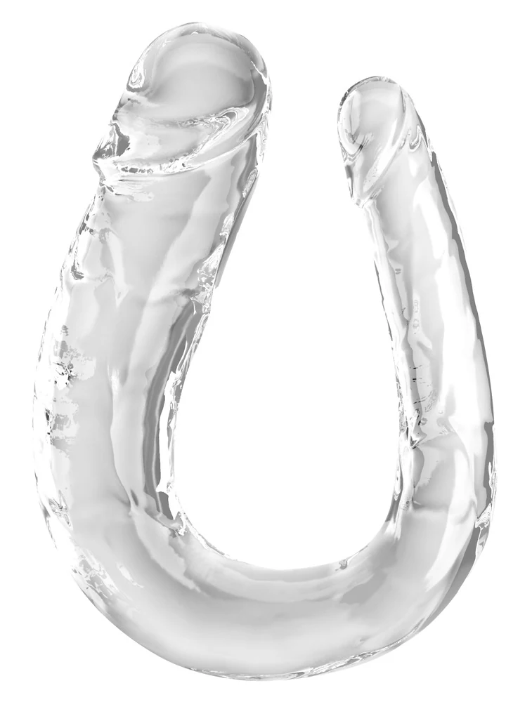 King Cock Clear Double Trouble 44 cm dildo