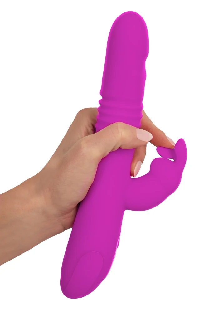 Sweet Smile Thrusting Pearl Rabbit Vibrator