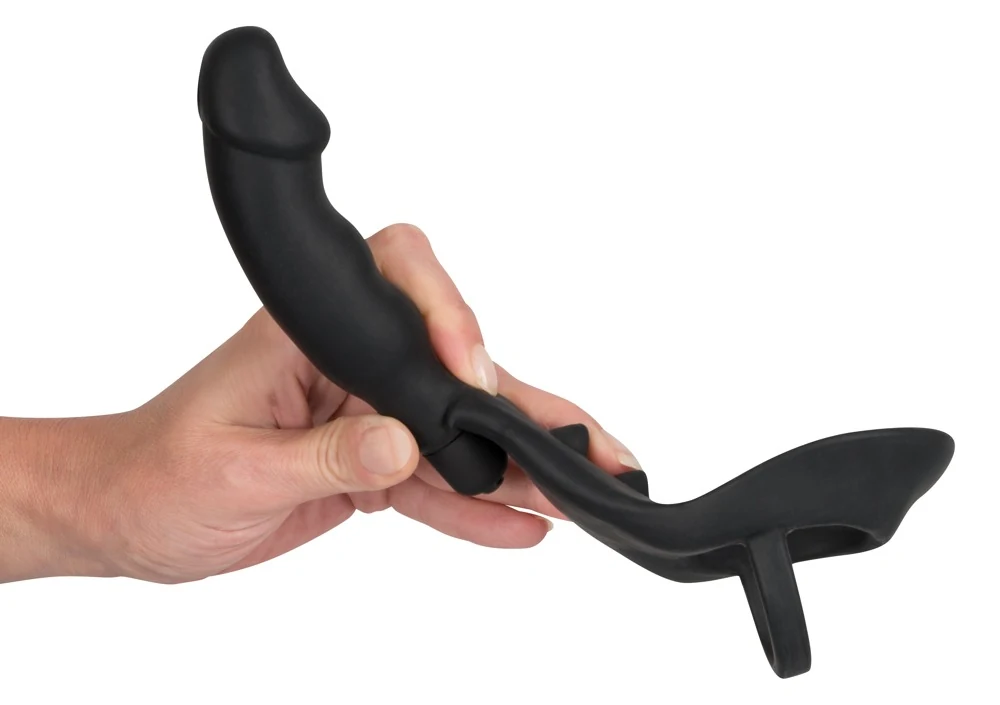 Black Velvets Ring Vibro Plug 11,2 cm anal toy