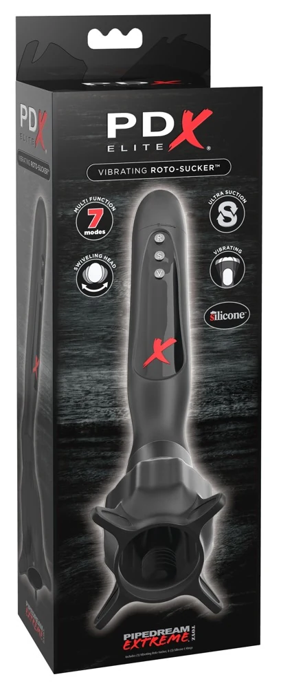 PDX Elite Vibrating Roto-Sucker 26 cm vibrator