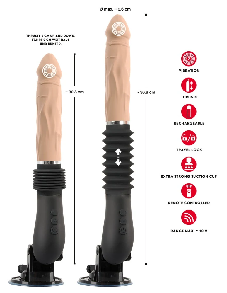 You2Toys RC Fucking Machine Flesh vibrator