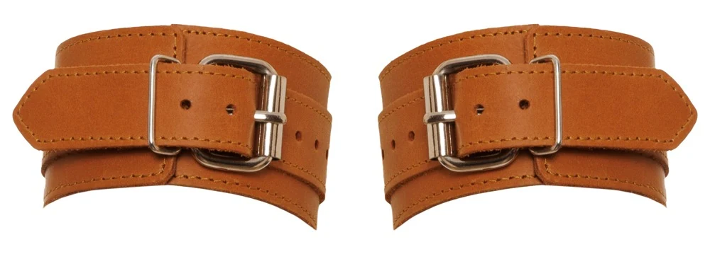 ZADO Handfesseln aus Leder bondage fesseln