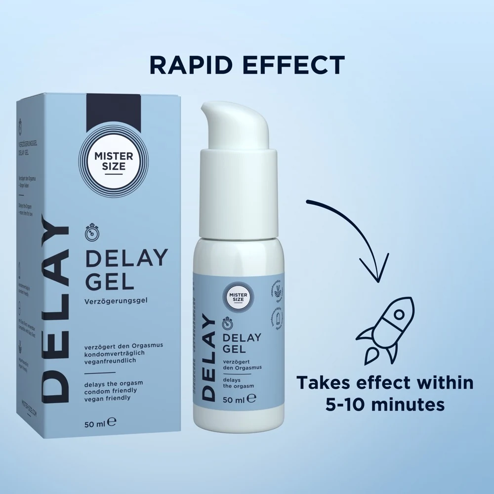 Mister Size Delay Gel stimulierende gele sprays