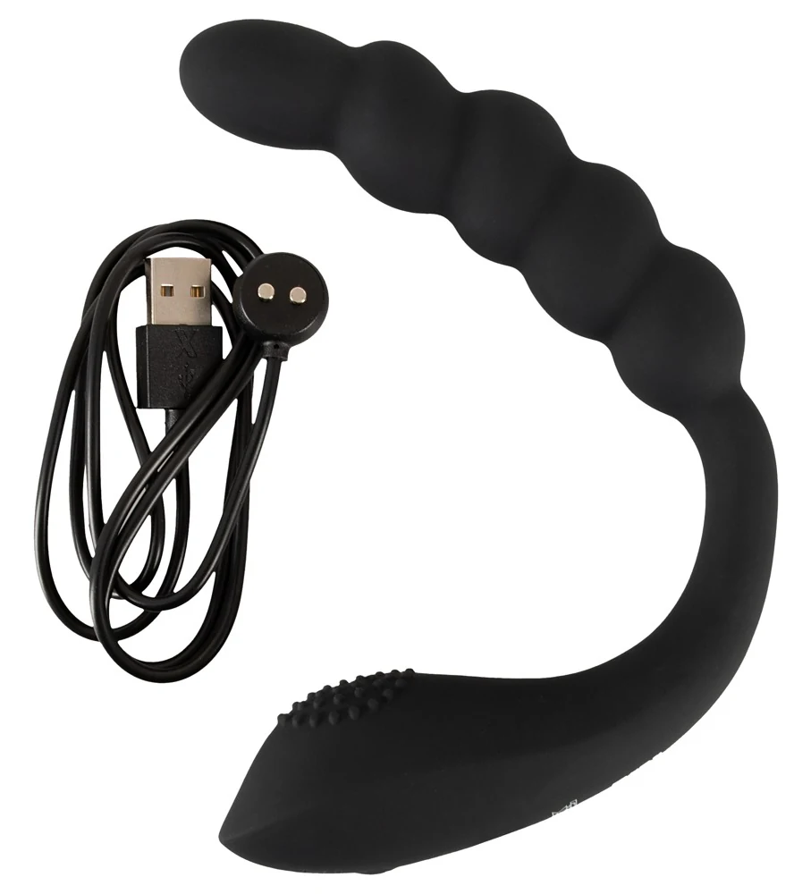 Black Velvets Bendable dual stimulator 26 cm vibrator