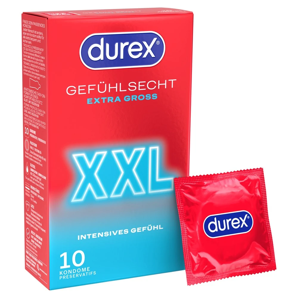 Durex Gefühlsecht Extra groß XXL kondome