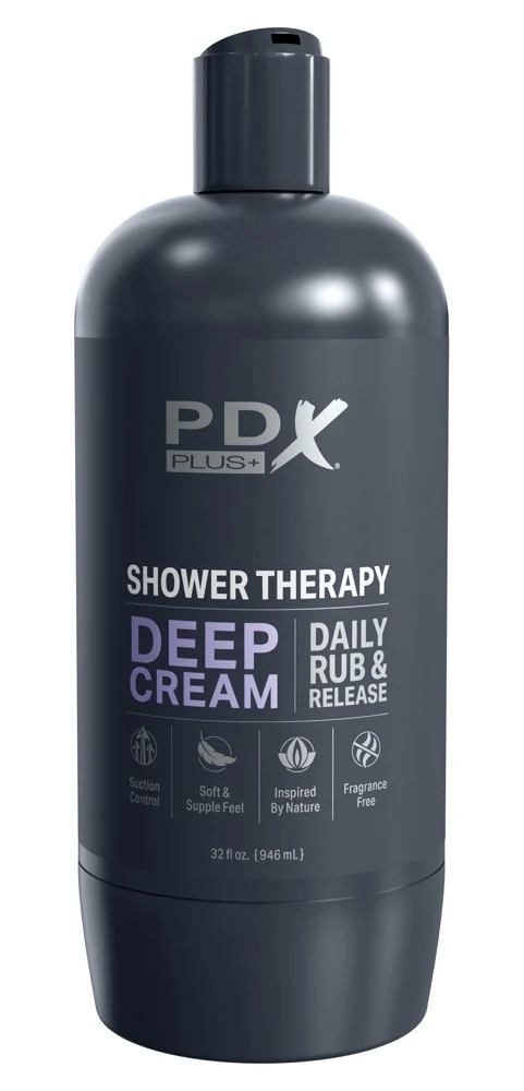 PDX Plus Shower Therapy Deep Cream masturbator