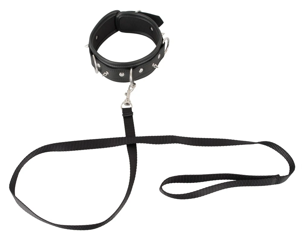 Vegan Fetish Halsfessel und Leine bondage fesseln