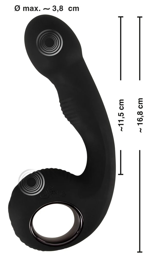 Black Velvets G P-Spot Vibrator 16,8 cm