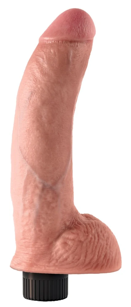 King Cock 9“ Vibrating with Balls 23 cm vibrator