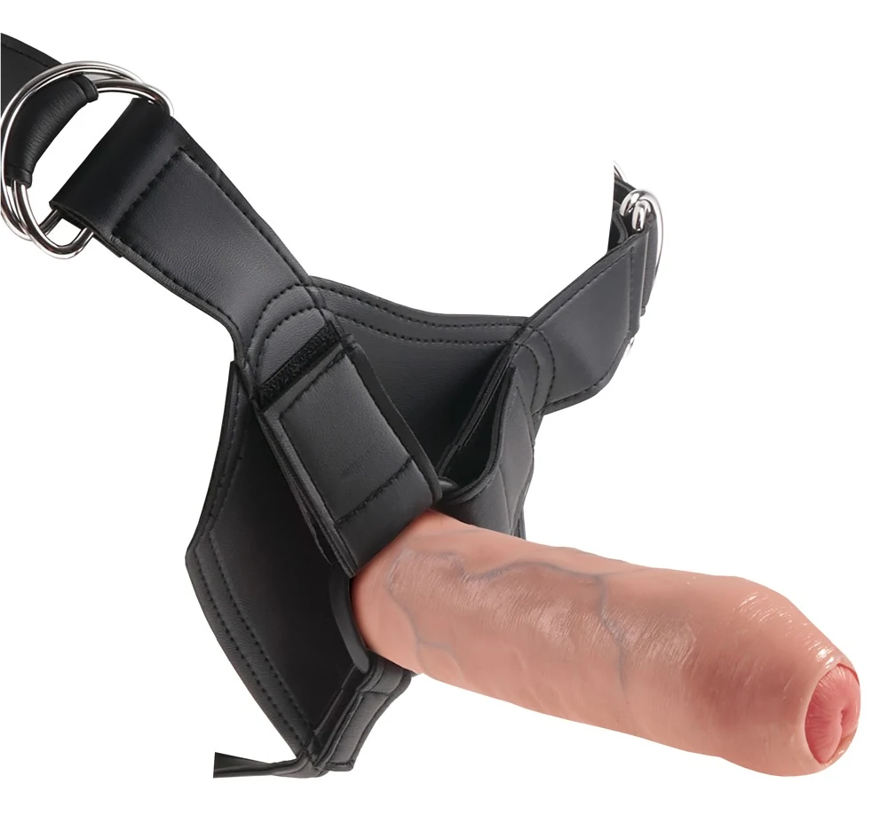 King Cock 7“ Uncut with Strap-On Harness