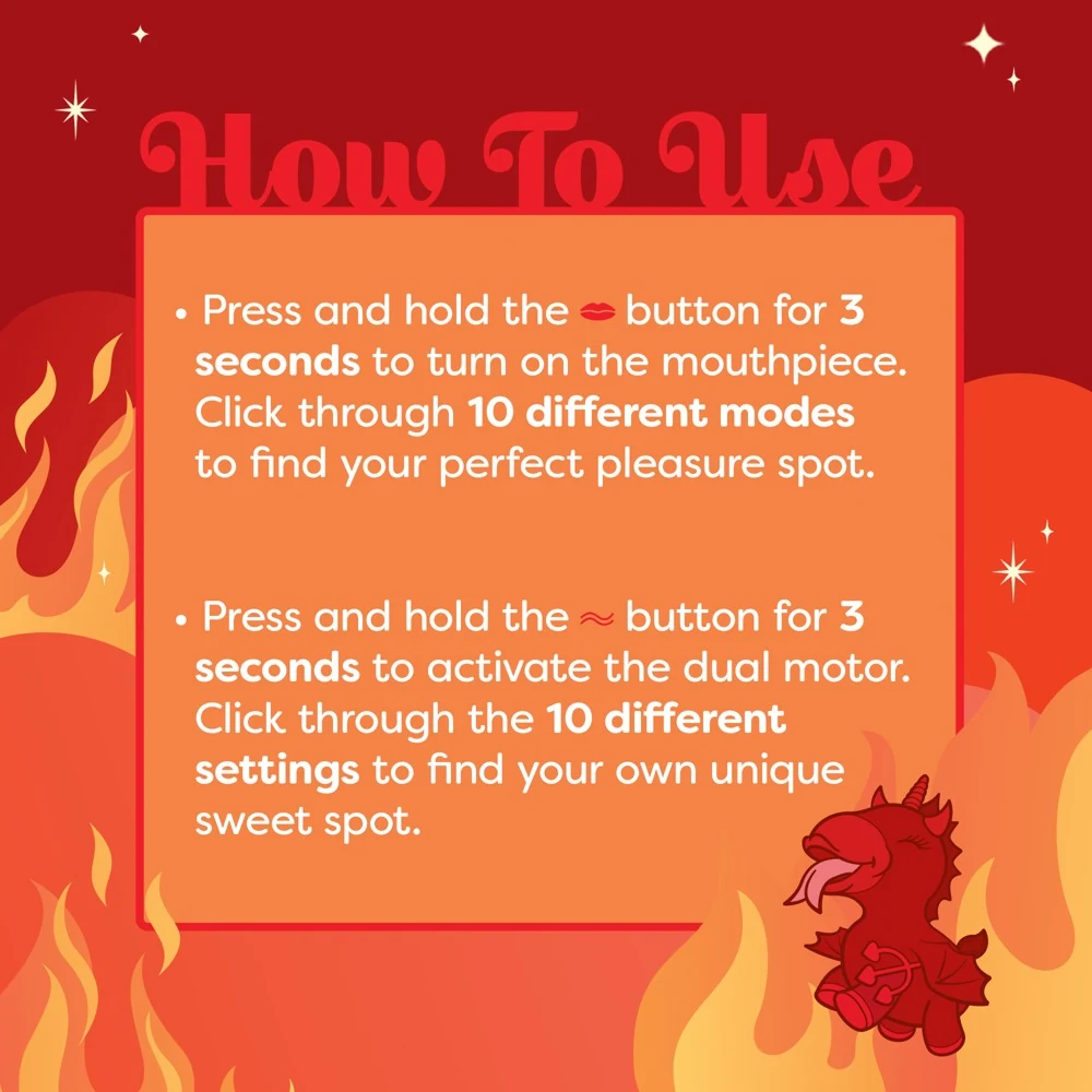 Unihorn Blaze Diablo 9 cm vibrator