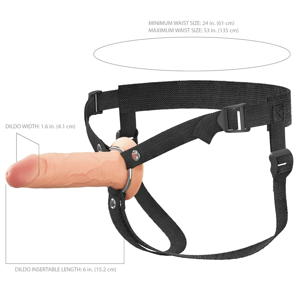 Fantasy X-Tensions Elite Hollow Silicone Strap-on