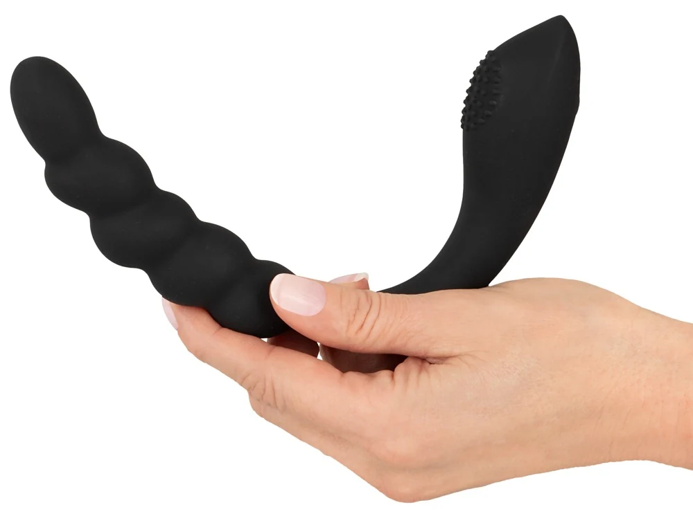 Black Velvets Bendable dual stimulator 26 cm vibrator