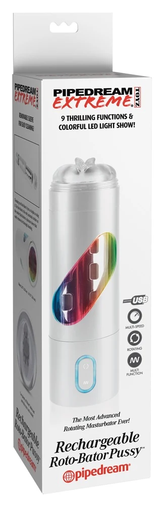 PDX Extreme Rechargeable Roto-Bator Pussy masturbator