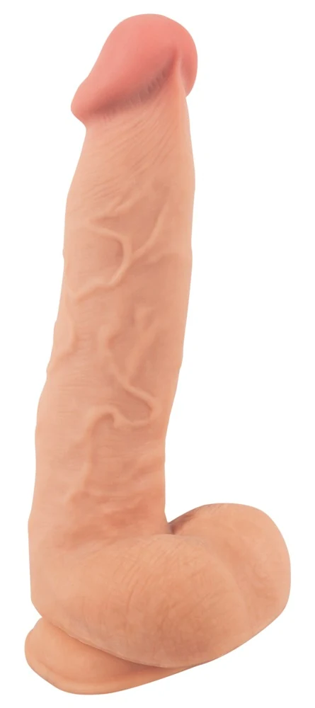 Nature Skin Dildo with moveable 24,7 cm