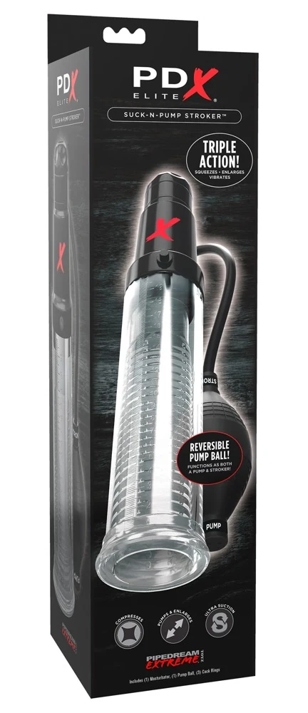 PDX Elite Suck-N-Pump Stroker penispomp