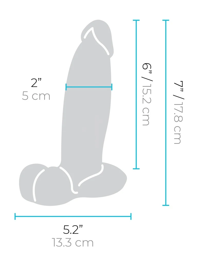 b-Vibe Slipskin girthy 17,8 cm dildo
