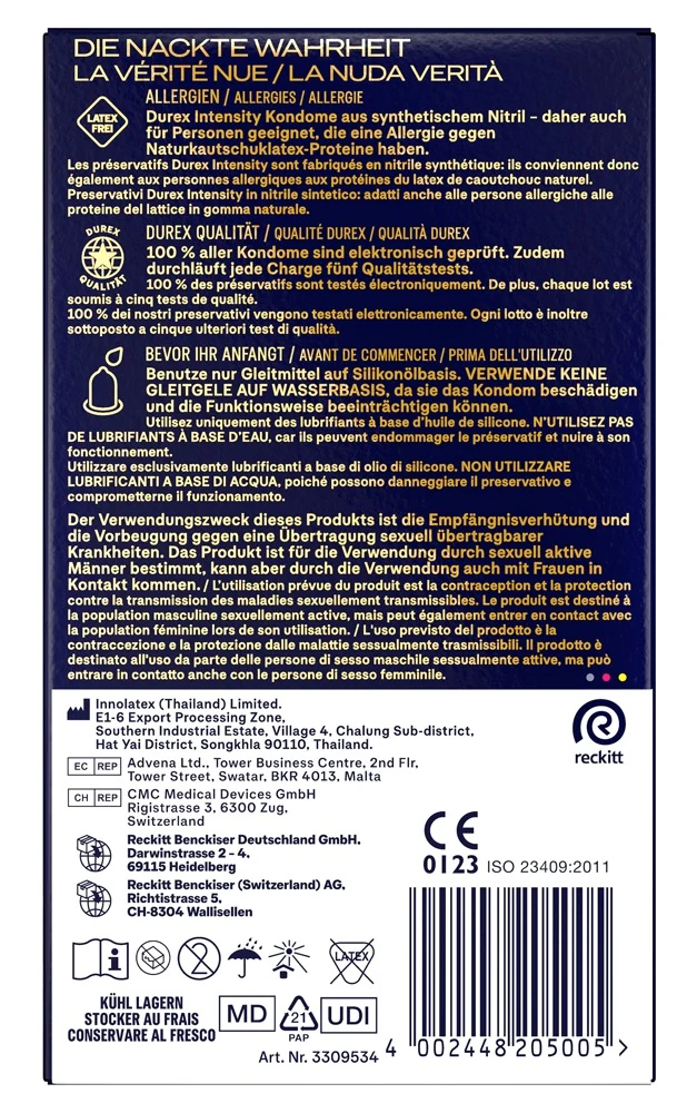 Durex Intensity XXL kondome