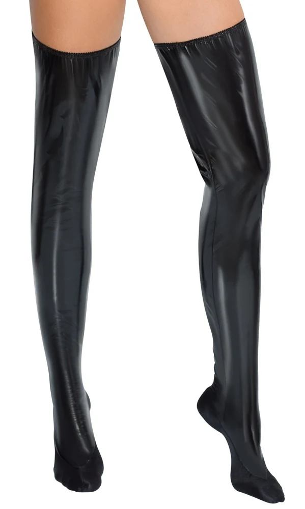 Black Level Bettstiefel aus Lack