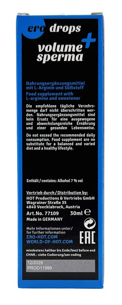 HOT Volume Sperma men nahrungsergänzungsmittel