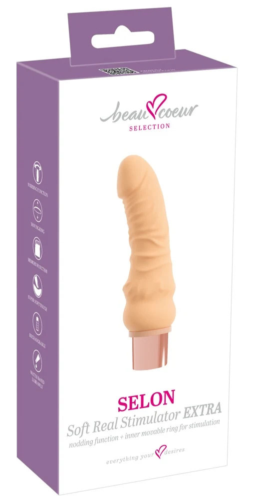 beau coeur SELON Soft Real Stimulator EXTRA 19,7 cm vibrator