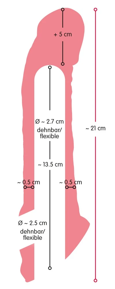 Nature Skin Penis Sleeve with Extension penishülle