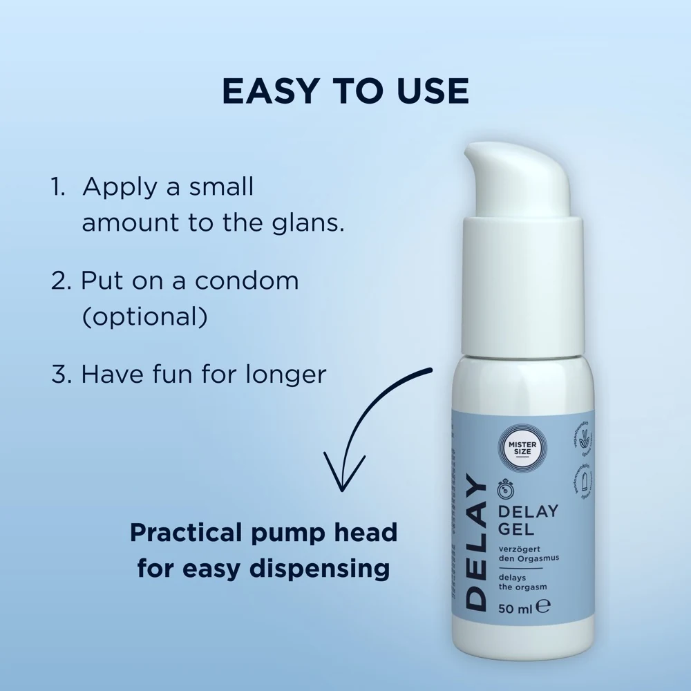 Mister Size Delay Gel stimulierende gele sprays
