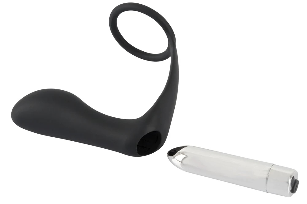 Black Velvets Vibrating Ring Plug 10,8 cm anal toy