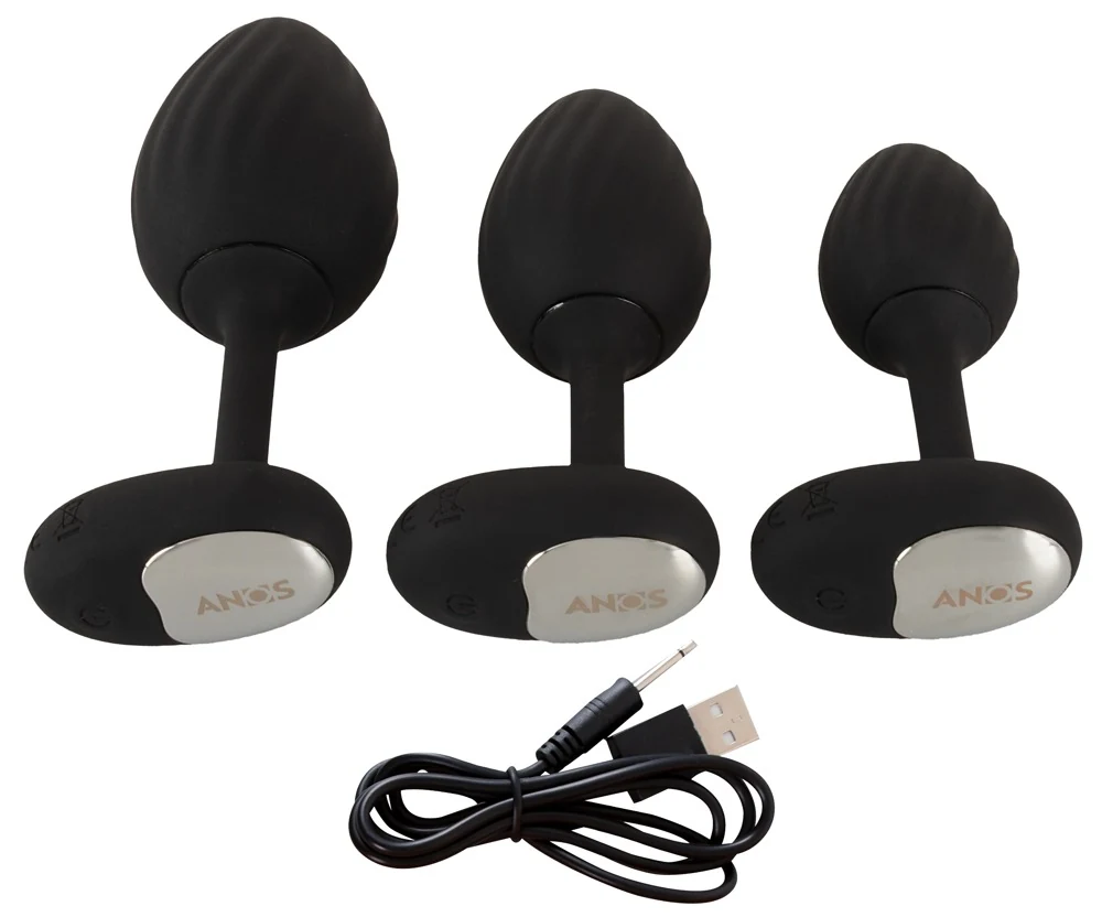 ANOS RC Butt Plug Set with Vibration anal toy