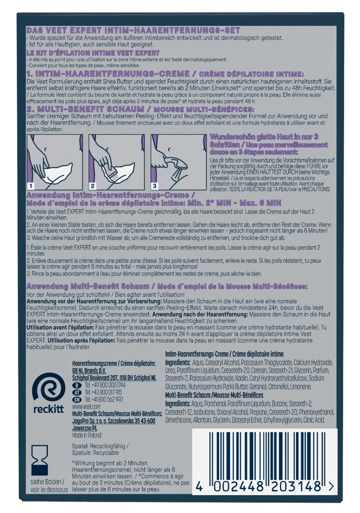 Veet EXPERT Intim-Haarentfernungs-Set körperpflege hygiene