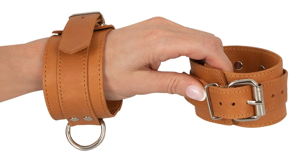 ZADO Handfesseln aus Leder bondage fesseln