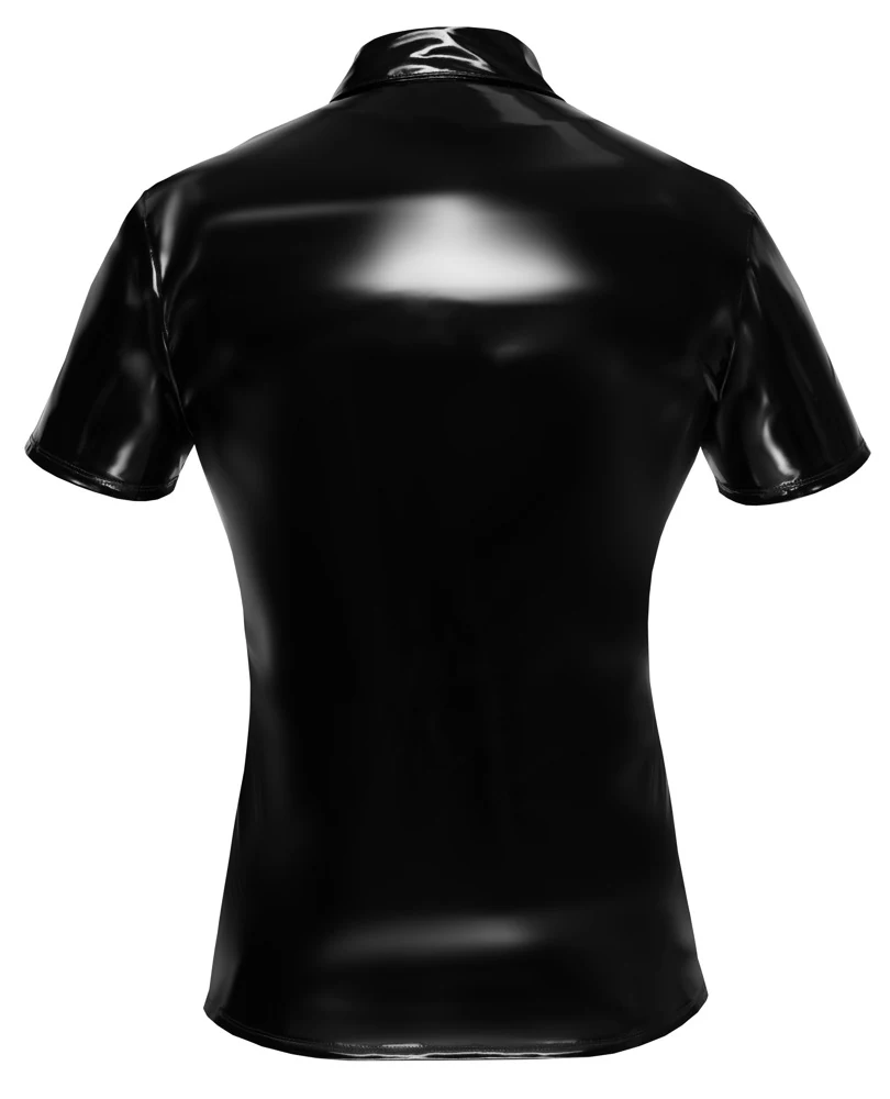 Black Level Poloshirt aus Lack