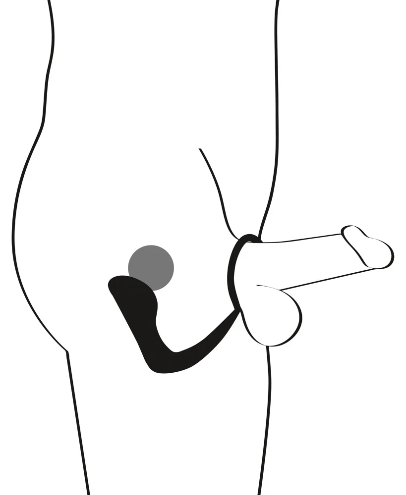 Black Velvets Ring plug 10 cm anal toy