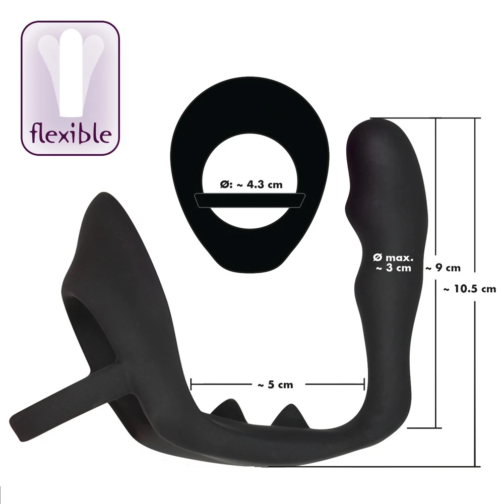 Black Velvets Ring plug 10,5 cm anal toy