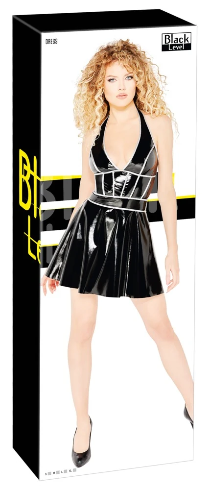 Black Level Kleid aus Lack