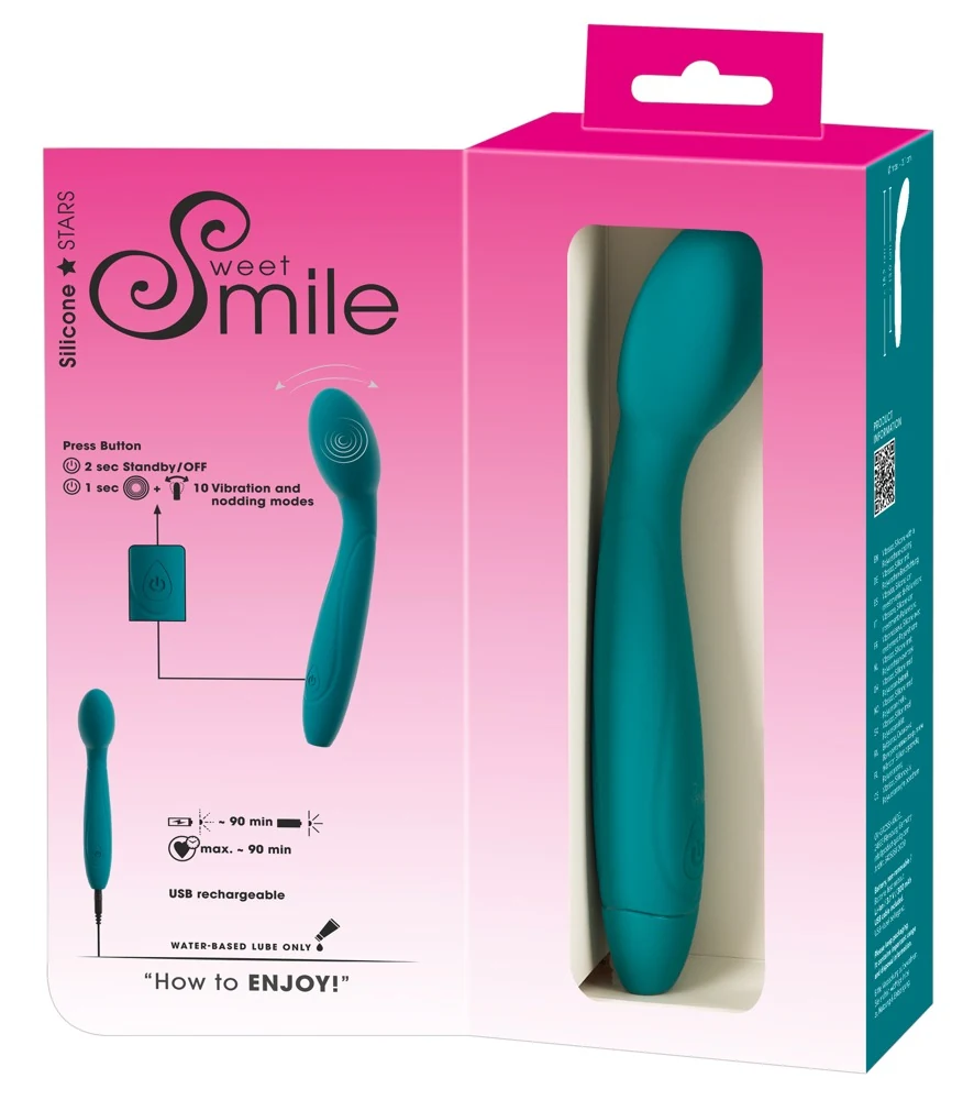 Sweet Smile Vibrator with a Nodding Head 18,2 cm