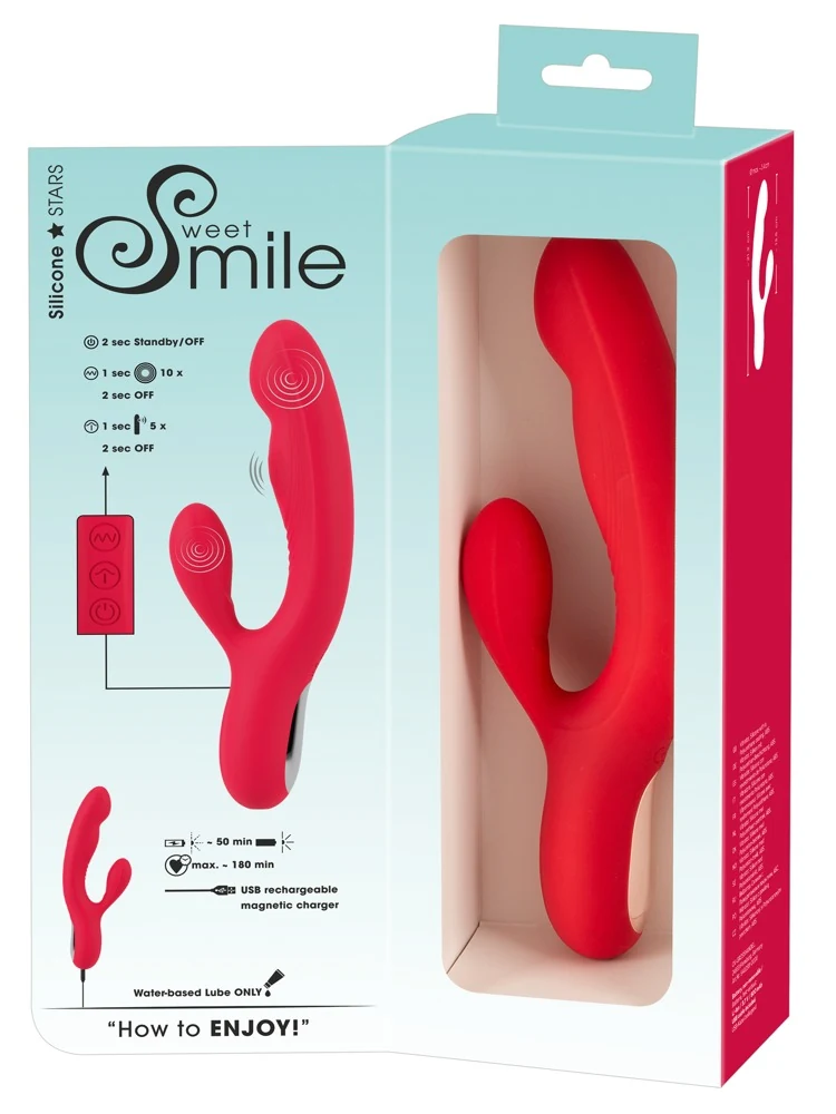 Sweet Smile Thumping Rabbit Vibrator 21,2 cm