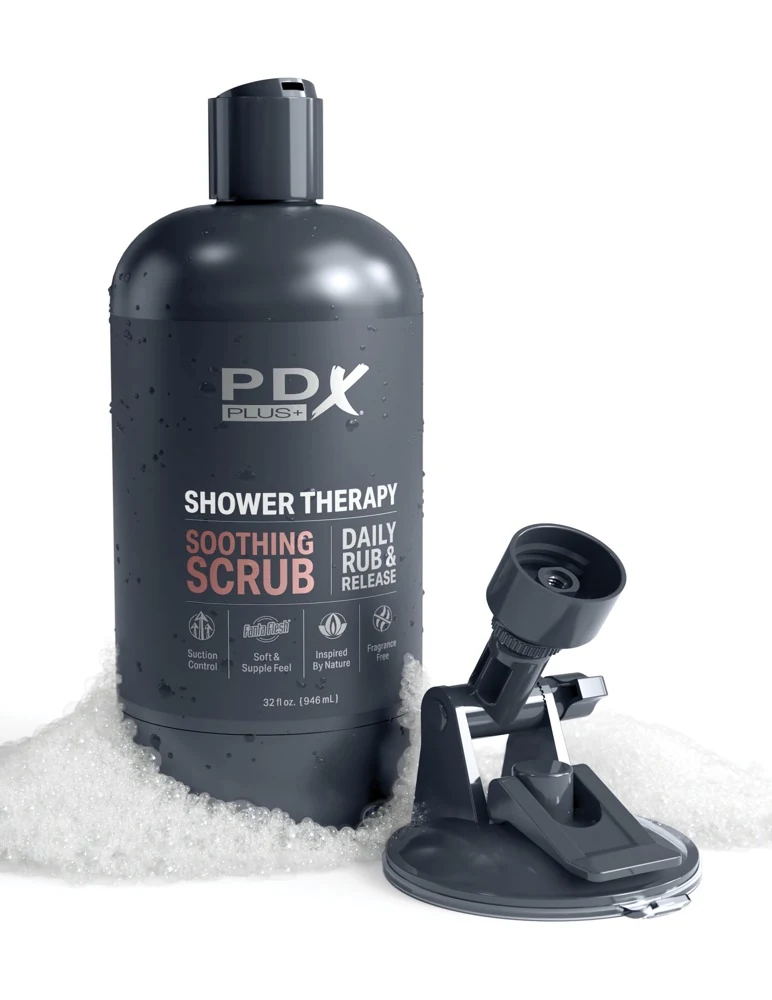 PDX Plus Shower Therapy Soothing Scrub masturbator