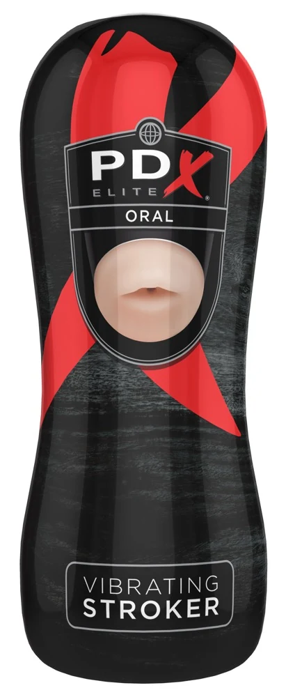 PDX Elite Oral Vibrating Stroker masturbator