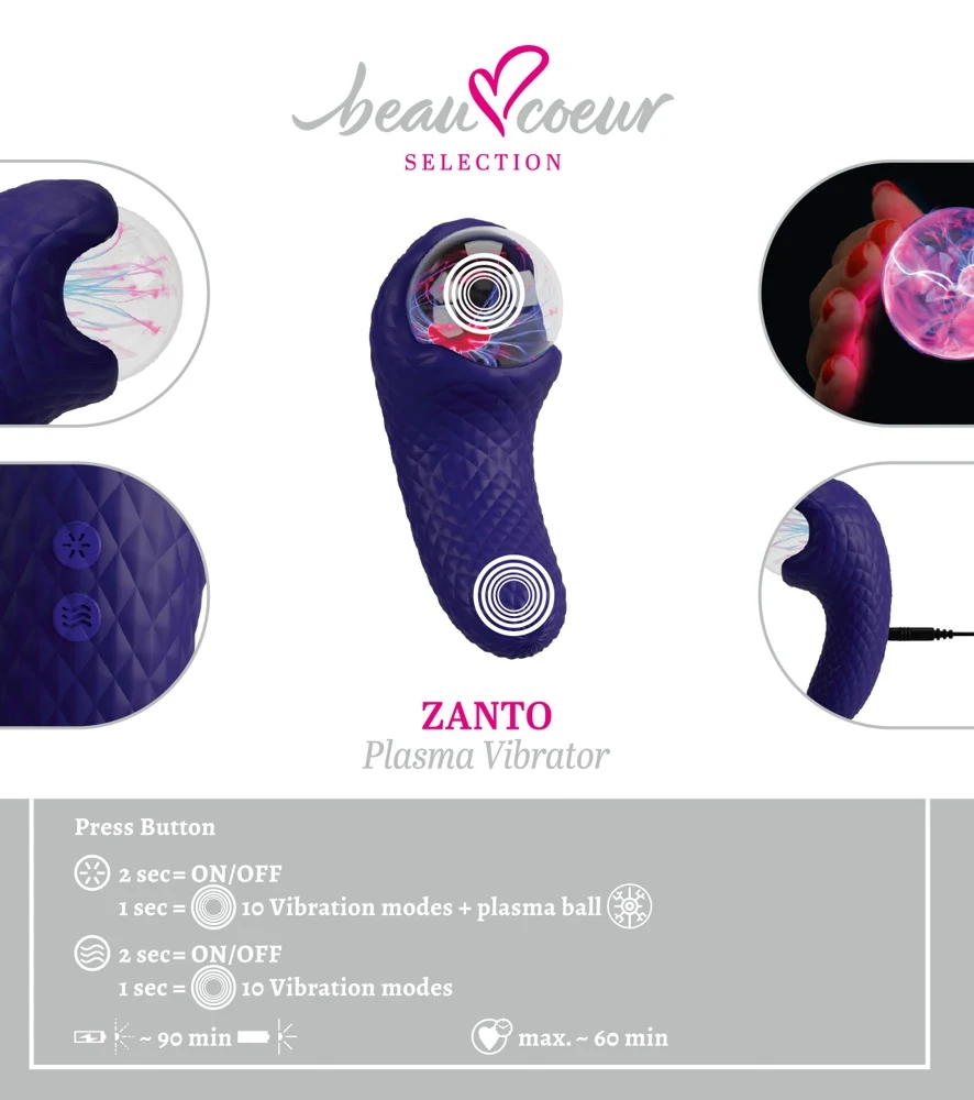 beau coeur ZANTO Plasma Vibrator 13,3 cm