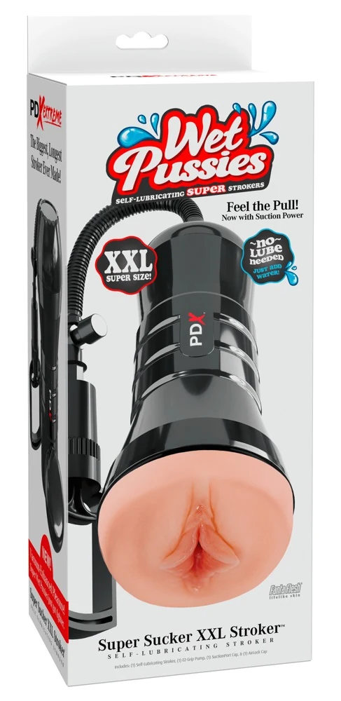 PDX Extreme Wet Pussies Super Sucker XXL masturbator