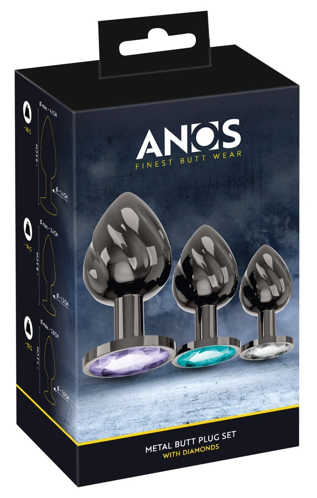 ANOS Metal Butt Plug Set anal toy